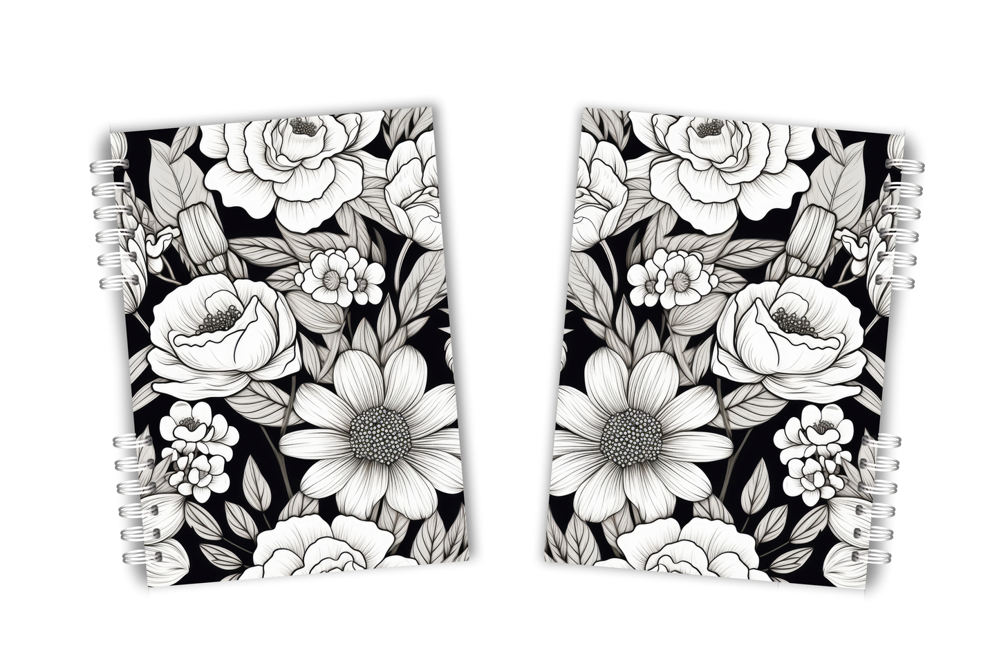 Cuadernos Black Floral