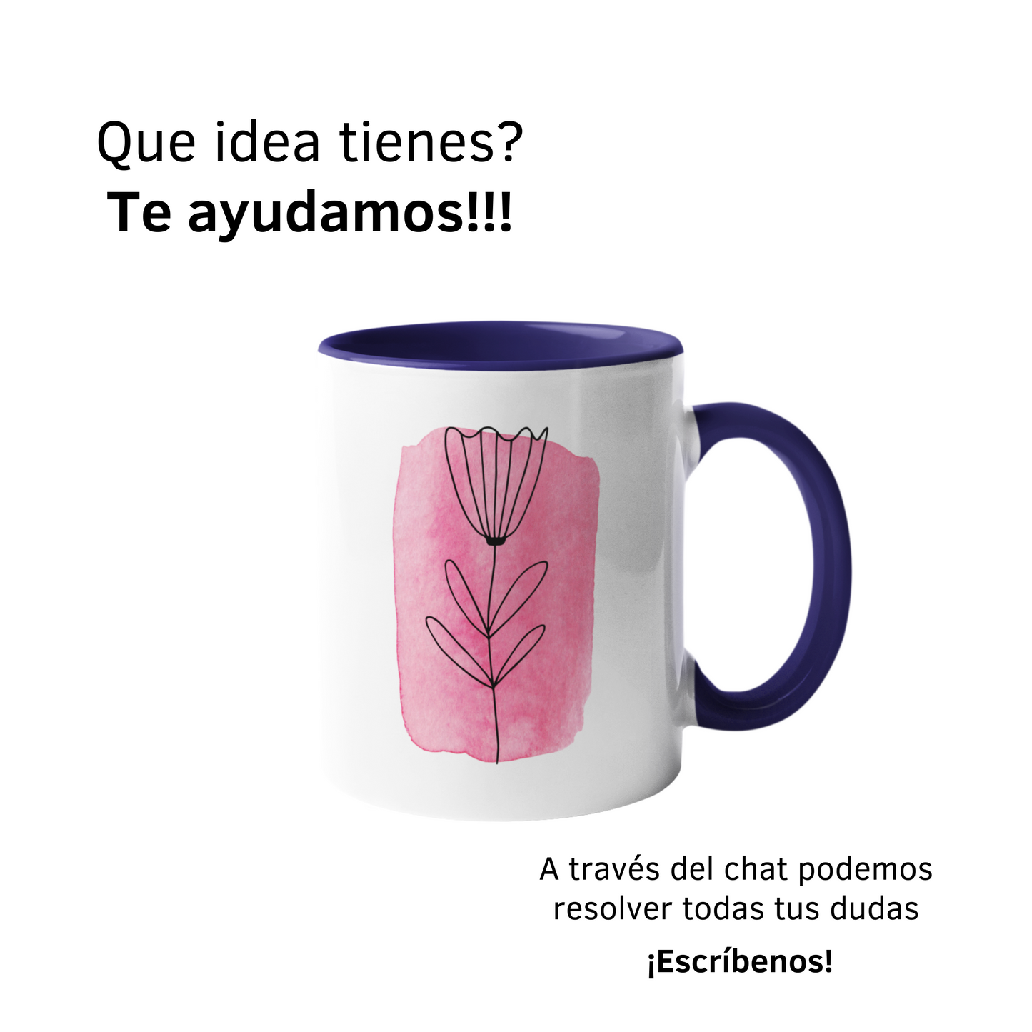 Mini Mug Color Azul Oscuro 6oz