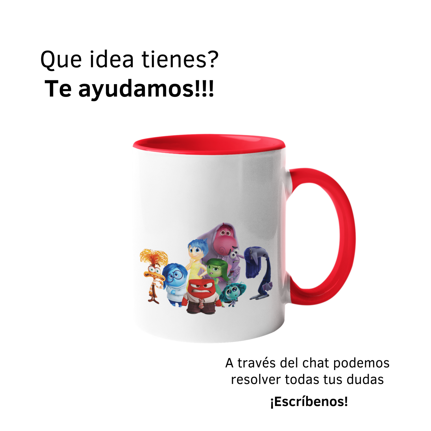 Mini Mug Color Rojo 6oz