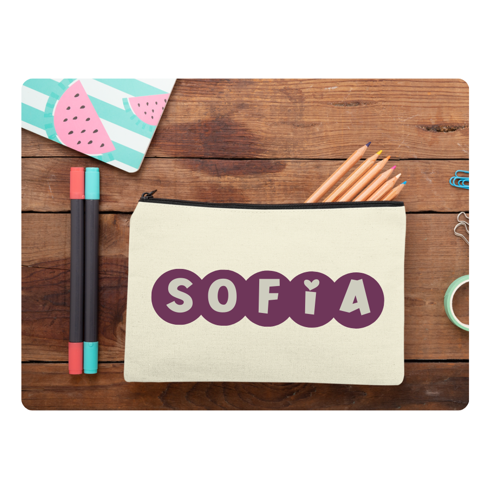 Cartuchera Multiusos para Niños - Cremallera Negra