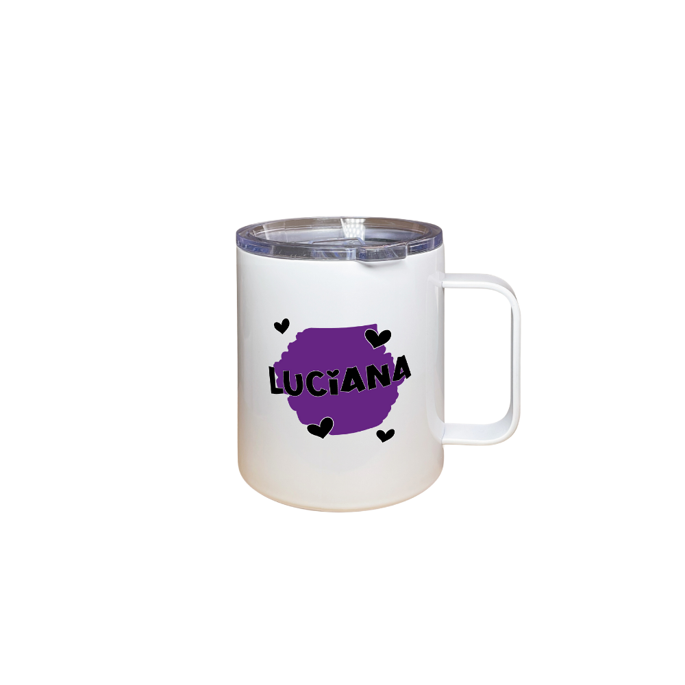 Mug Acero Inoxidable con Tapa