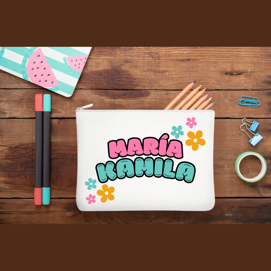 Cartuchera Multiusos para Niños - Cremallera Blanca