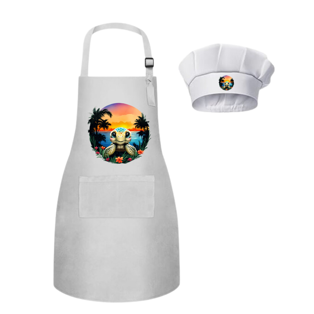 Delantal y Gorrito para Niños