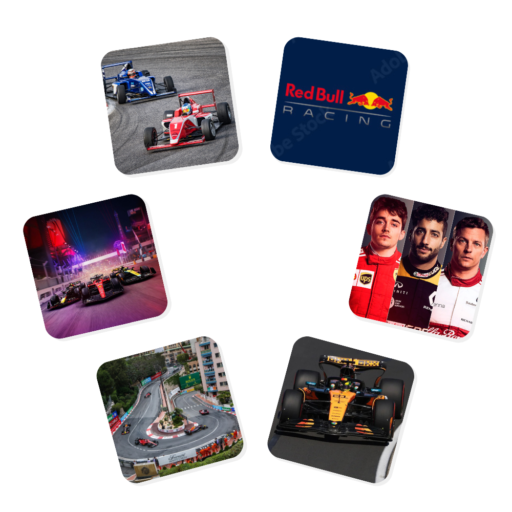 Posavasos Goma ⬛x6