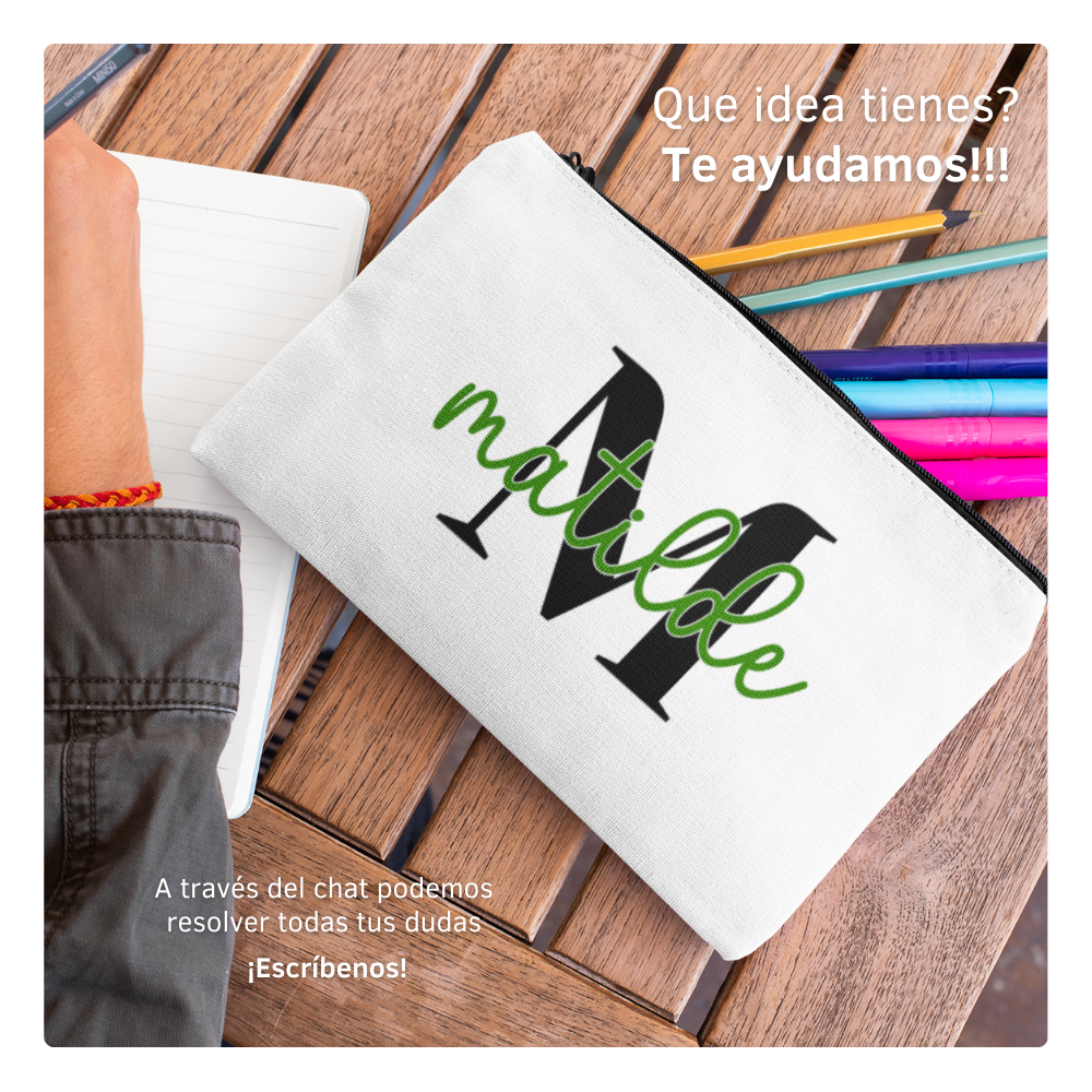 Cartuchera Multiusos para Niños - Cremallera Negra