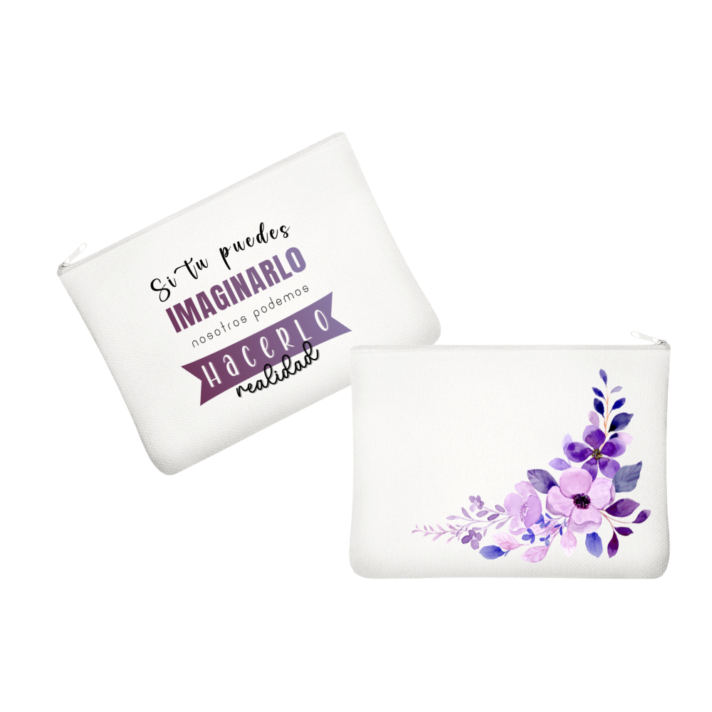 Cartuchera Multiusos - Cremallera Blanca