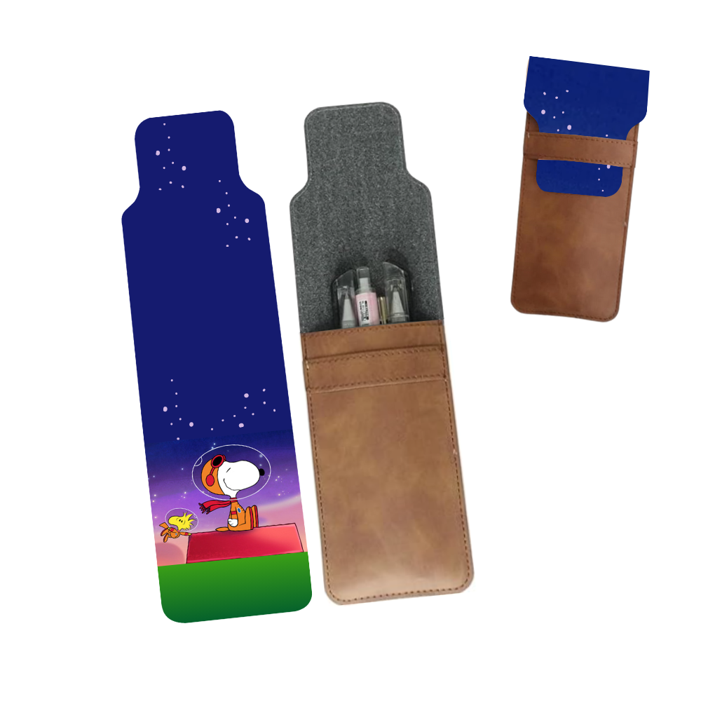 Estuche Lapiceros Café