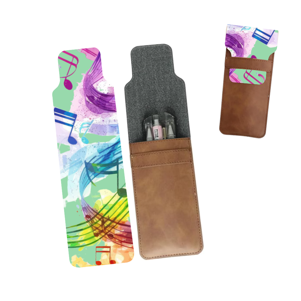 Estuche Lapiceros Café