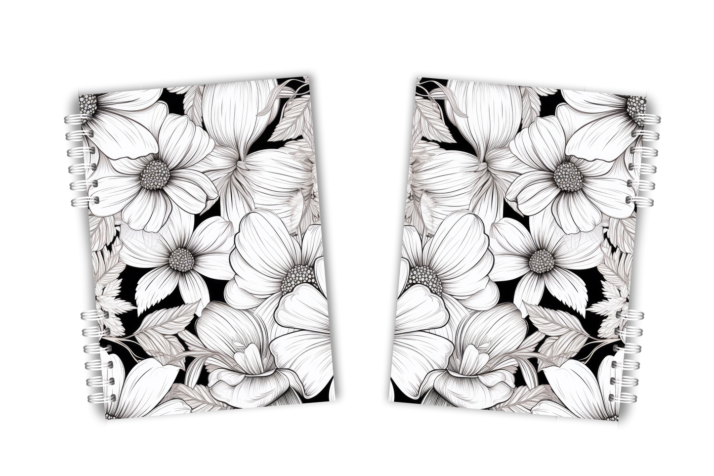 Cuadernos Black Floral
