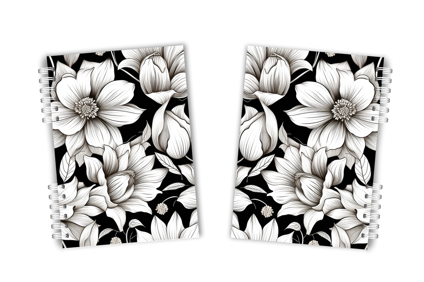 Cuadernos Black Floral