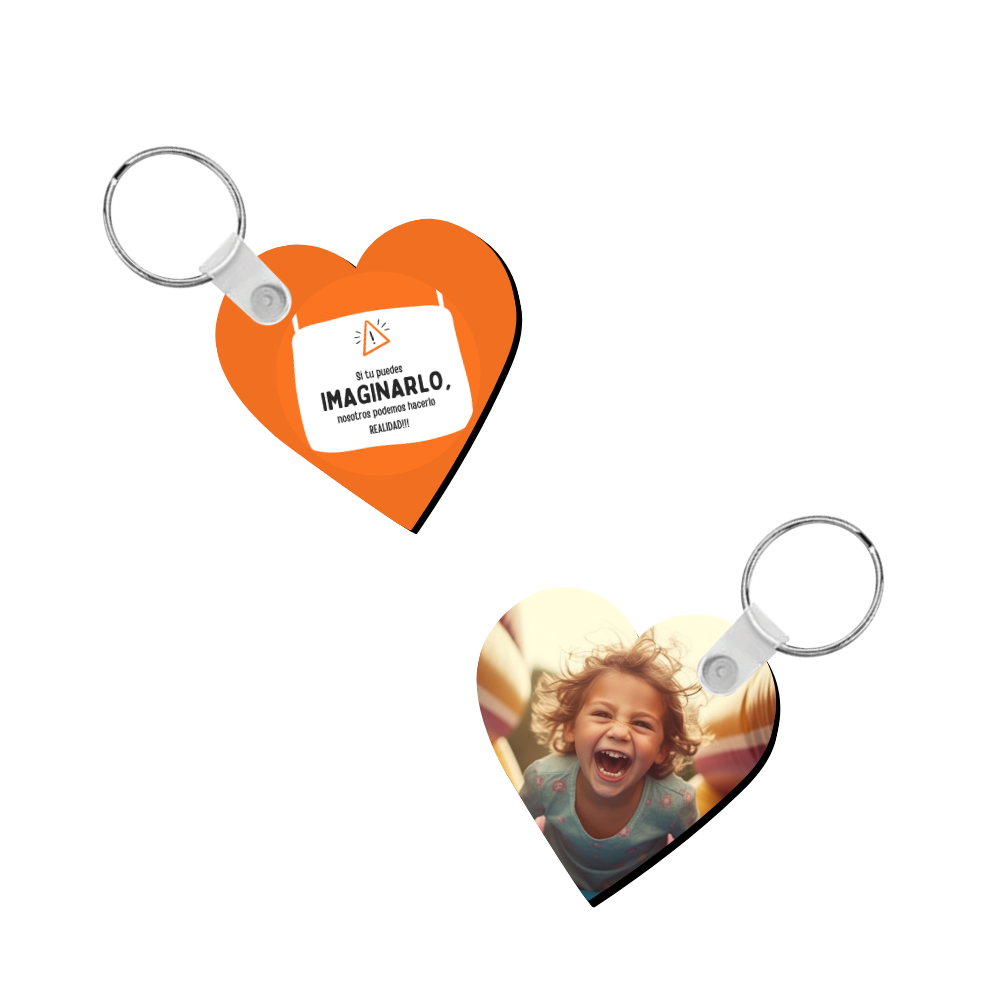 Llavero Wood Corazón