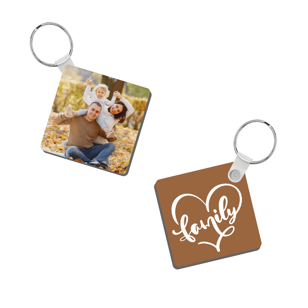 Llavero Wood Cuadrado