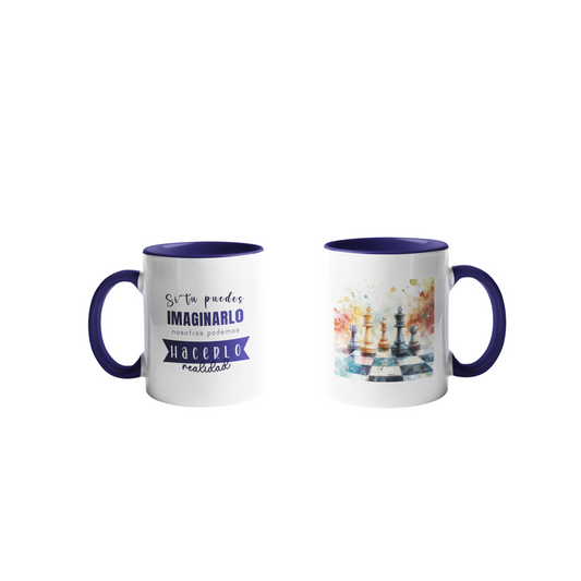 Mini Mug Color Azul Oscuro 6oz