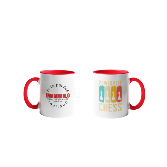 Mini Mug Color Rojo 6oz