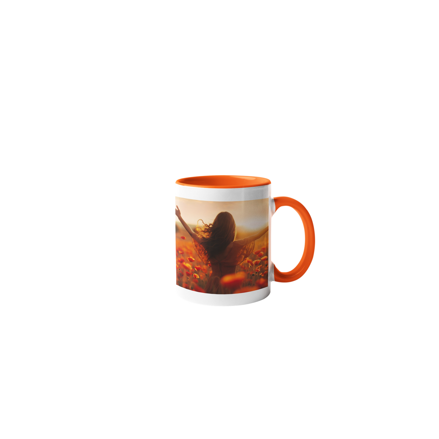 Mini Mug Color Naranja 6oz